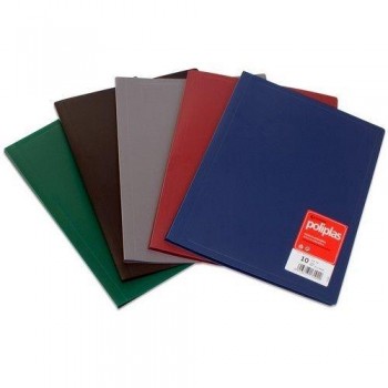 CARPETA FUNDAS A4 NEGRA POLIPLAS