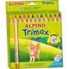 LAPICES COLOR GRUESOS CJ.12 UDS. TRIMAX MINA 5,4MM ALPINO