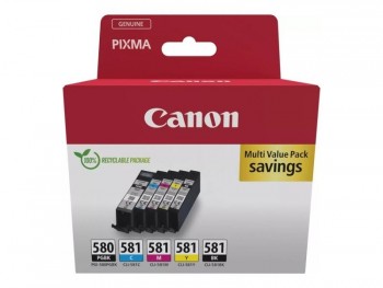 CARTUCHO CANON PGI-580 PB + MULTIPACK CIAN,MAGENTA,AMARILLO Y NEGRO
