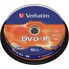 DVD-R VERBATIM 4.7GB TARRINA 10UDS