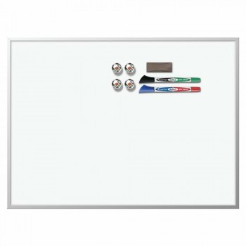 PIZARRA MAGNÉTICA NOBO 585X430 MM + ACCESORIOS, CON MARCO DE ALUMINIO