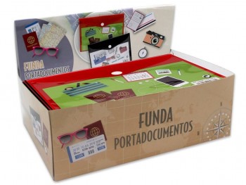 FUNDA PVC PORTA OBJETOS Y DOCUMENTOS CON CIERRE