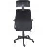 SILLA PAROLIS RESPALDO MALLA NEGRO CON CABECEROY ASIENTO ARAN NEGR