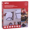 CAJA CINTA ADHESIVA GANCHO/BUCLE BLANCA 2CM/25M