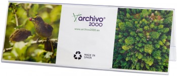 PORTANOMBRES SOBREMESA DE ARCHIVO 2000.  VISIBILIDAD POR AMBAS CARAS.