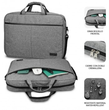 MALETIN ELITE PARA PORTATIL DESDE 13,3" A 15,6" GREY