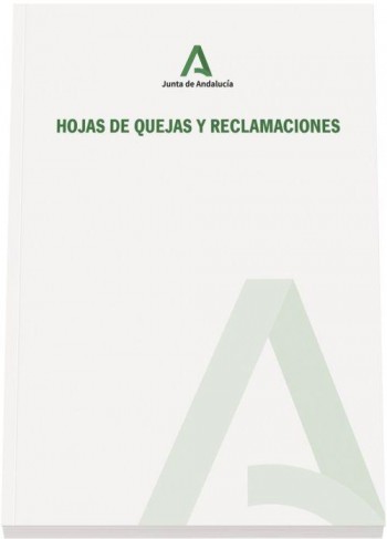 LIBRO HOJA RECLAMACIONES JUNTA DE ANDALUCIA